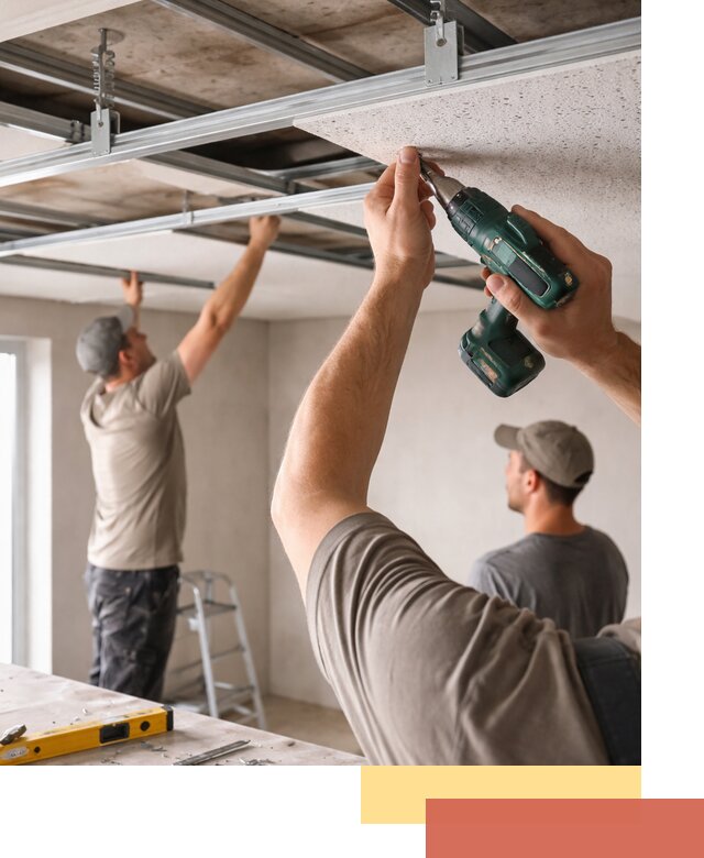 Монтаж акустического потолка в Кисловодске под ключ