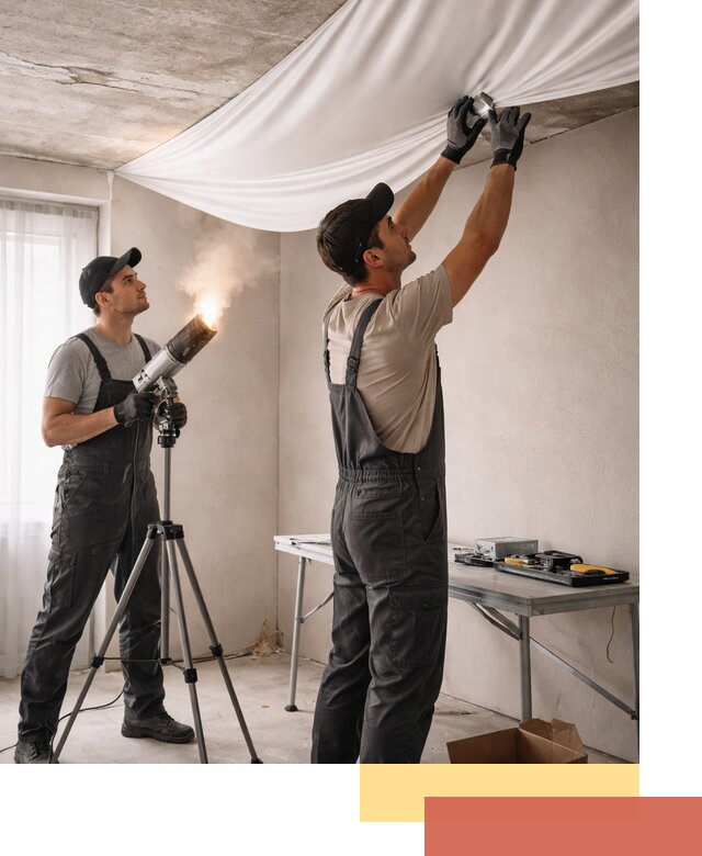 Установка натяжного потолка под ключ в Кисловодске