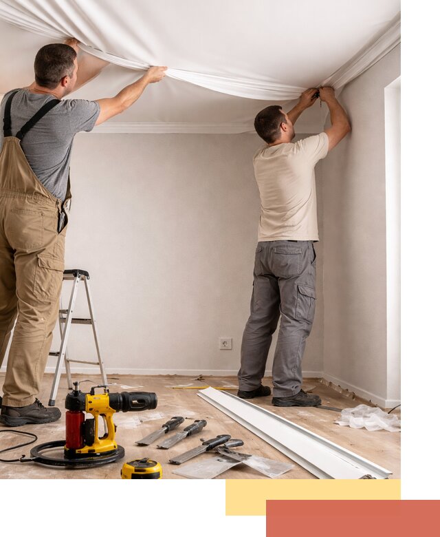 Монтаж ПВХ натяжного потолка в Кисловодске качественно и быстро