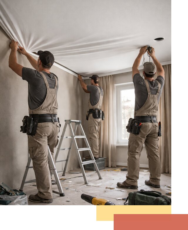 Монтаж матового натяжного потолка в Кисловодске качественно и быстро