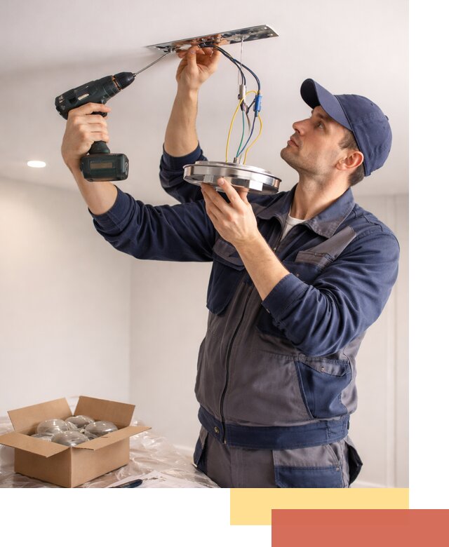 Установка люстры в натяжной потолок в Кисловодске