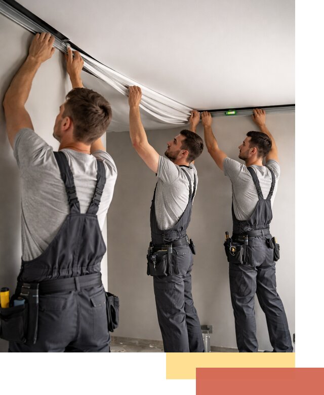 Теневые натяжные потолки в Кисловодске: монтаж и отделка быстро и качественно