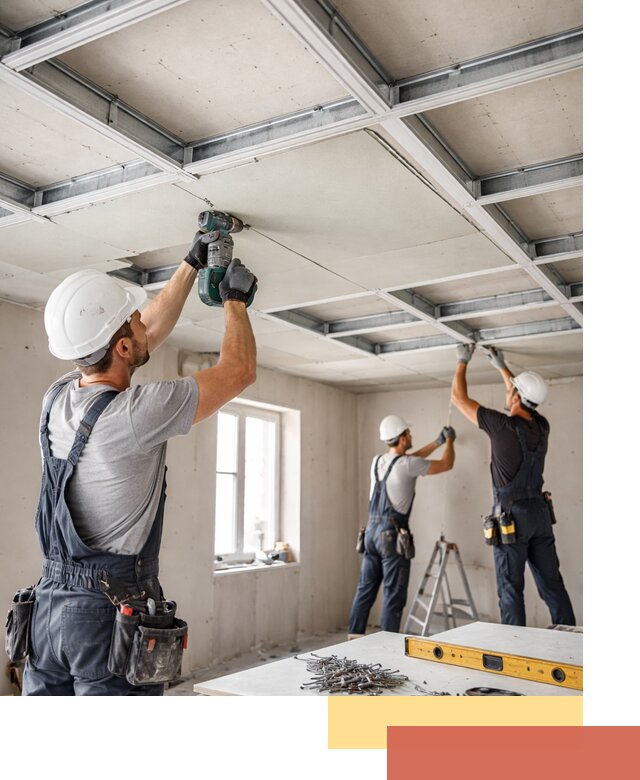 Кессонный потолок из гипсокартона под ключ в Кисловодске