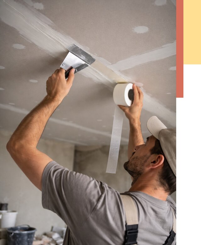 Обработка швов потолка ГКЛ в Кисловодске от 8021 руб. под ключ | ОТДЕЛОЧНИК-Ксл