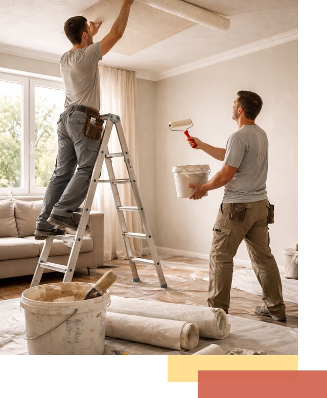 Поклейка обоев на потолок в Кисловодске — качественно и быстро