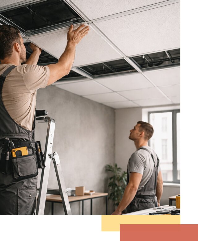 Монтаж потолочной плитки в Кисловодске качественно и в срок