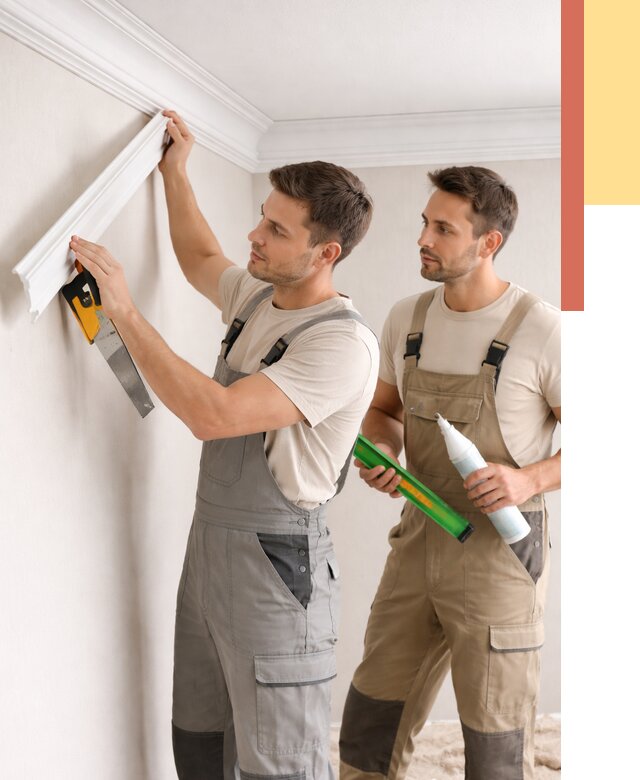 Монтаж потолочного плинтуса в Кисловодске от 2460 руб. — быстро и недорого | ОТДЕЛОЧНИК-Ксл