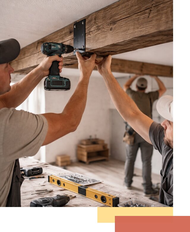 Монтаж декоративных потолочных балок в Кисловодске