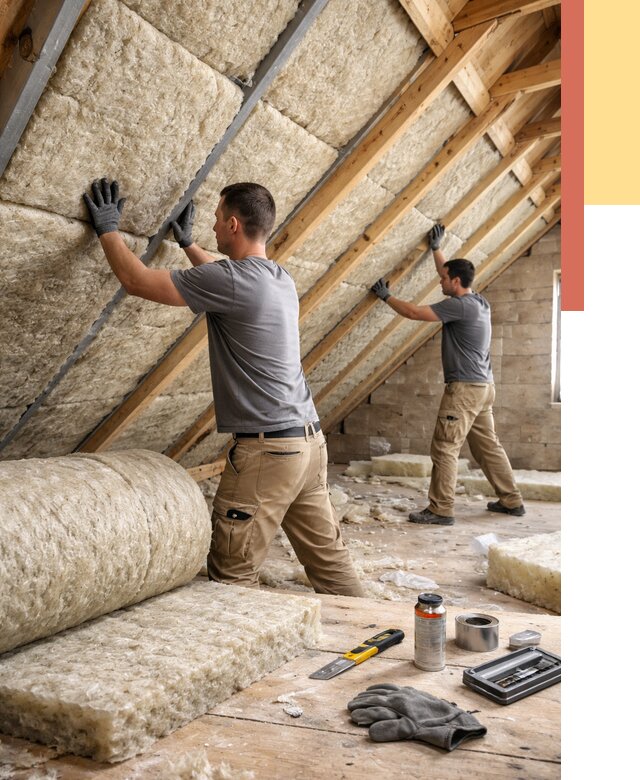 Утепление потолка минватой в Кисловодске от 1551 руб. — быстро и недорого | ОТДЕЛОЧНИК-Ксл