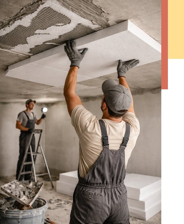 Утепление потолка пенопластом в Кисловодске от 4812 руб/м2 — недорого и быстро | ОТДЕЛОЧНИК-Ксл