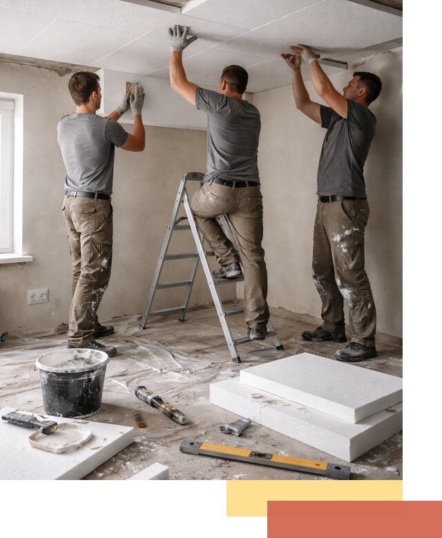 Утепление потолка пенопластом в Кисловодске быстро и качественно