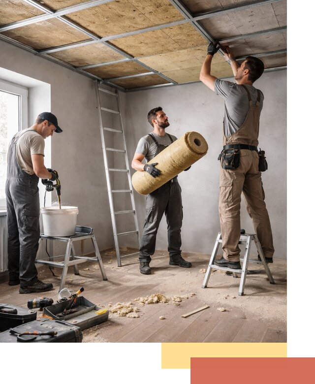 Шумоизоляция потолка в Кисловодске: профессиональный монтаж и отделка