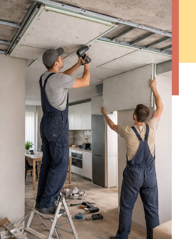 Шумоизоляция потолка панелями зипс в Кисловодске от 1978 руб. под ключ | ОТДЕЛОЧНИК-Ксл